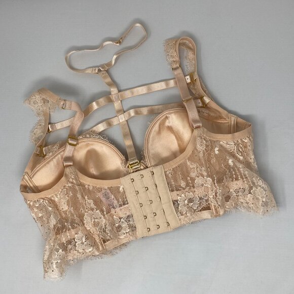Agent Provocateur Davinah Nude Swarowski Bra 34D New - Picture 12 of 16